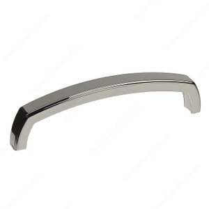 Transitional Metal Pull - 785, Center to Center 128 mm, Finish Polished Nickel, Projection - Overall Dimensions 35 mm