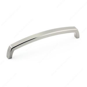 Transitional Metal Pull - 785, Center to Center 160 mm, Finish Brushed Nickel, Projection - Overall Dimensions 35 mm Transitional Metal Pull - 785, Center to Center 160 mm, Finish Brushed Nickel, Projection - Overall Dimensions 35 mm