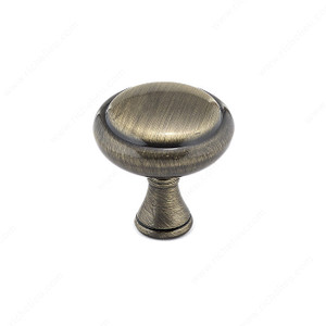 Traditional Metal Knob - 7903, Finish Antique English PRO-PACK 3