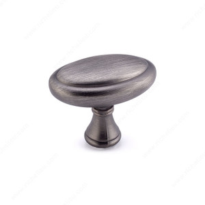 Traditional Metal Knob - 7904, Finish Antique Nickel PRO-PACK 3 Traditional Metal Knob - 7904, Finish Antique Nickel PRO-PACK 3