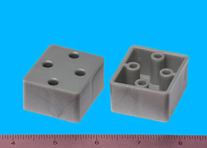 Multi-Purpose Hinge Spacer 7/8", Silver, Pkg of 100