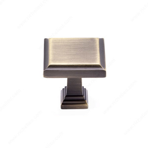 Transitional Metal Knob - 7953, Finish Antique English PRO-PACK 3 Transitional Metal Knob - 7953, Finish Antique English PRO-PACK 3