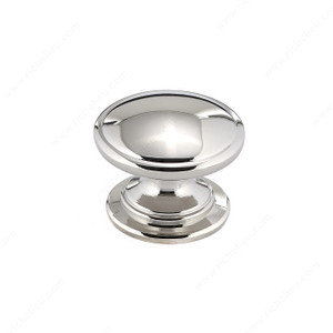 Traditional Metal Knob - 8098, Finish Polished Nickel PRO-PACK 5 Traditional Metal Knob - 8098, Finish Polished Nickel PRO-PACK 5