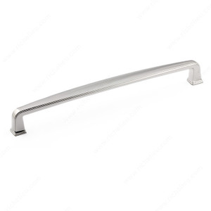 Transitional Metal Pull - 810, Center to Center 192 mm, Finish Polished Nickel, Projection - Overall Dimensions 28 mm Transitional Metal Pull - 810, Center to Center 192 mm, Finish Polished Nickel, Projection - Overall Dimensions 28 mm