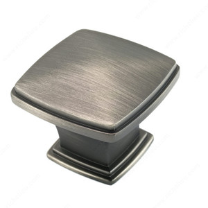 Transitional Metal Knob - 810, Finish Antique Nickel PRO-PACK 2 Transitional Metal Knob - 810, Finish Antique Nickel PRO-PACK 2