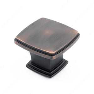Transitional Metal Knob - 810, Finish Brushed Oil-Rubbed Bronze PRO-PACK 2 Transitional Metal Knob - 810, Finish Brushed Oil-Rubbed Bronze PRO-PACK 2