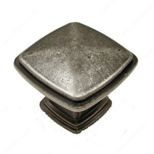 Transitional Metal Knob - 810, Finish Pewter PRO-PACK 3