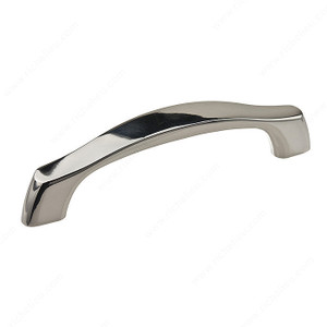 Contemporary Metal Pull - 811, Center to Center 96 mm, Finish Polished Nickel, Length - Overall Dimensions 123 mm PRO-PACK 2