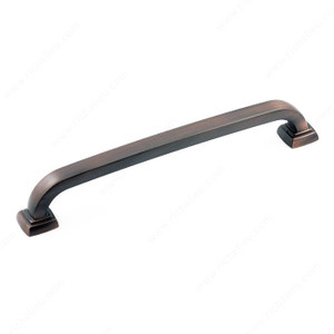 Transitional Metal Pull - 815, Center to Center 160 mm, Finish Brushed Oil-Rubbed Bronze, Length - Overall Dimensions 179 mm