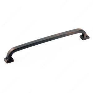 Transitional Metal Pull - 815, Center to Center 192 mm, Finish Brushed Oil-Rubbed Bronze, Length - Overall Dimensions 211 mm