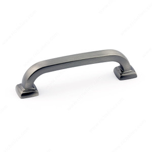 Transitional Metal Pull - 815, Center to Center 96 mm, Finish Antique Nickel, Length - Overall Dimensions 115 mm PRO-PACK 2 Transitional Metal Pull - 815, Center to Center 96 mm, Finish Antique Nickel, Length - Overall Dimensions 115 mm PRO-PACK 2