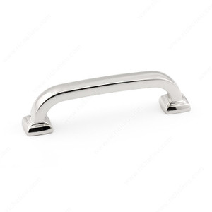 Transitional Metal Pull - 815, Center to Center 96 mm, Finish Polished Nickel, Length - Overall Dimensions 115 mm PRO-PACK 2 Transitional Metal Pull - 815, Center to Center 96 mm, Finish Polished Nickel, Length - Overall Dimensions 115 mm PRO-PACK 2