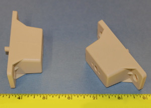 Full Extension Drawer Slide Spacer 1-1/4" - 5mm peg Almond, Pkg of 50