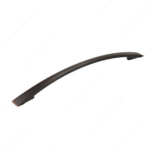 Contemporary Metal Pull - 821, Center to Center 192 mm, Finish Brushed Oil-Rubbed Bronze, Projection - Overall Dimensions 25 mm