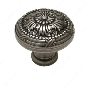 Traditional Metal Knob - 8246, Finish Pewter PRO-PACK 2 Traditional Metal Knob - 8246, Finish Pewter PRO-PACK 2