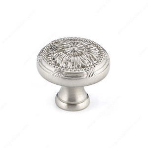 Traditional Metal Knob - 8246, Finish Brushed Nickel PRO-PACK 2 Traditional Metal Knob - 8246, Finish Brushed Nickel PRO-PACK 2