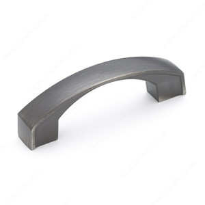 Transitional Metal Pull - 8252, Center to Center 3 in, Finish Antique Nickel, Length - Overall Dimensions 107 mm PRO-PACK 2