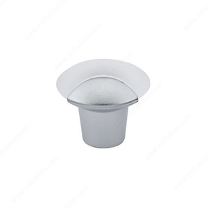 Contemporary Duroplus Knob - 833, Finish Frosted Clear Contemporary Duroplus Knob - 833, Finish Frosted Clear