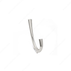 Contemporary Metal Hook - 849, Finish Brushed Nickel Contemporary Metal Hook - 849, Finish Brushed Nickel