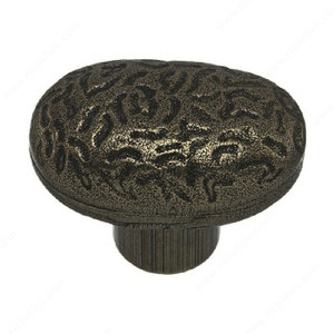 Traditional Metal Knob - 8522, Finish Hammered Iron PRO-PACK 2 Traditional Metal Knob - 8522, Finish Hammered Iron PRO-PACK 2