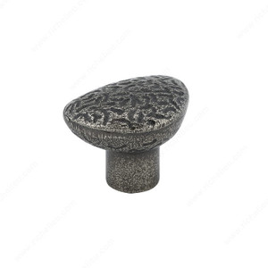 Traditional Metal Knob - 8523, Finish Hammered Iron PRO-PACK 2 Traditional Metal Knob - 8523, Finish Hammered Iron PRO-PACK 2