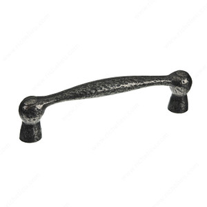 Traditional Metal Pull - 8575, Finish Hammered Iron PRO-PACK 2 Traditional Metal Pull - 8575, Finish Hammered Iron PRO-PACK 2