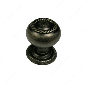 Traditional Metal Knob - 8606, Finish Pewter PRO-PACK 2 Traditional Metal Knob - 8606, Finish Pewter PRO-PACK 2