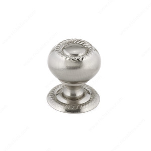 Traditional Metal Knob - 8606, Finish Brushed Nickel PRO-PACK 2 Traditional Metal Knob - 8606, Finish Brushed Nickel PRO-PACK 2