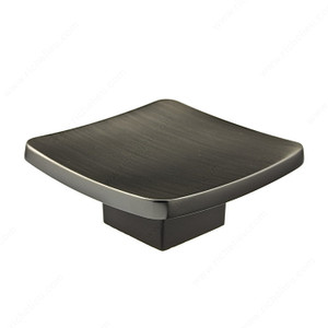 Contemporary Metal Knob - 8609, Finish Antique Nickel Contemporary Metal Knob - 8609, Finish Antique Nickel