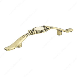 Traditional Metal and Ceramic Pull - 861B, Screw/Nail 8/32 (Included) PRO-PACK 3 Traditional Metal and Ceramic Pull - 861B, Screw/Nail 8/32 (Included) PRO-PACK 3