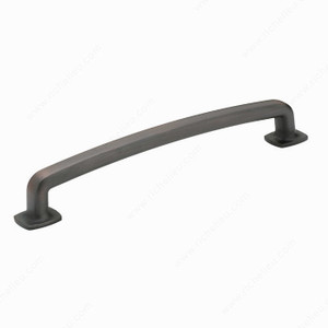 Transitional Metal Pull - 863, Center to Center 160 mm, Finish Brushed Oil-Rubbed Bronze, Length - Overall Dimensions 182 mm