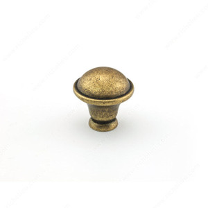 Traditional Metal Knob - 872R, Finish Regency Brass PRO-PACK 3