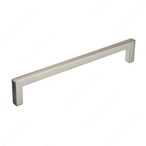 Contemporary Metal Pull - 873, Center to Center 192 mm, Finish Brushed Nickel, Length - Overall Dimensions 202 mm Contemporary Metal Pull - 873, Center to Center 192 mm, Finish Brushed Nickel, Length - Overall Dimensions 202 mm