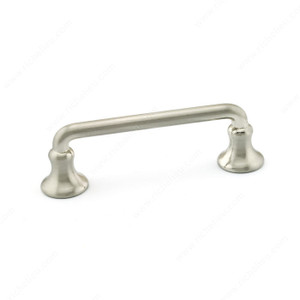 Traditional Metal Pull - 873R, Finish Brushed Nickel PRO-PACK 3 Traditional Metal Pull - 873R, Finish Brushed Nickel PRO-PACK 3