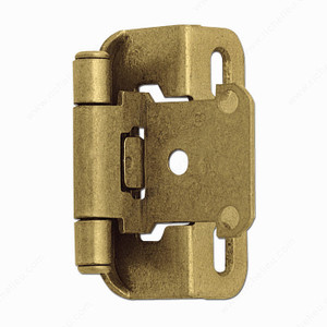 Self-Closing Wrap-Around Hinges, Finish Antique Brass, Finish Number MAE, Screw/Nail Included / #5 Screw Self-Closing Wrap-Around Hinges, Finish Antique Brass, Finish Number MAE, Screw/Nail Included / #5 Screw