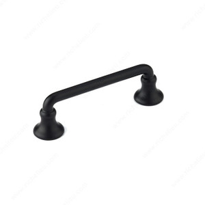 Traditional Metal Pull - 873R, Finish Matte Black PRO-PACK 3 Traditional Metal Pull - 873R, Finish Matte Black PRO-PACK 3