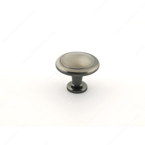Traditional Metal Knob - 878A, Finish Brushed Pewter PRO-PACK 5 Traditional Metal Knob - 878A, Finish Brushed Pewter PRO-PACK 5
