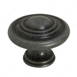 Traditional Metal Knob - 880B, Finish Pewter PRO-PACK 2 Traditional Metal Knob - 880B, Finish Pewter PRO-PACK 2