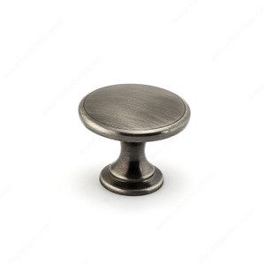 Transitional Metal Knob - 881, Finish Brushed Pewter PRO-PACK 2 Transitional Metal Knob - 881, Finish Brushed Pewter PRO-PACK 2