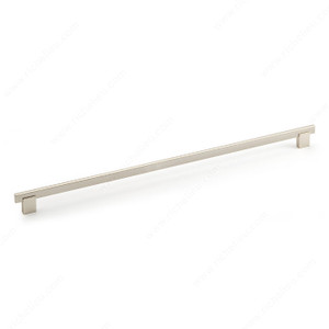 Contemporary Metal and Aluminum Pull - 905, Center to Center 480 mm, Finish Brushed Nickel, Length - Overall Dimensions 512 mm Contemporary Metal and Aluminum Pull - 905, Center to Center 480 mm, Finish Brushed Nickel, Length - Overall Dimensions 512 mm