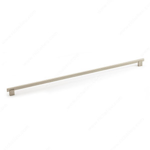 Contemporary Metal and Aluminum Pull - 905, Center to Center 640 mm, Finish Brushed Nickel, Length - Overall Dimensions 672 mm Contemporary Metal and Aluminum Pull - 905, Center to Center 640 mm, Finish Brushed Nickel, Length - Overall Dimensions 672 mm