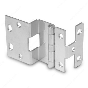 3/4 Overlay Institutional Hinge - Series 450, Finish Satin Chrome, Door Thickness 13/16 in. Priced Per Pair. 3/4 Overlay Institutional Hinge - Series 450, Finish Satin Chrome, Door Thickness 13/16 in. Priced Per Pair.