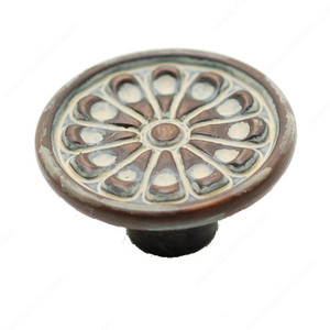 Traditional Metal Knob - 9614, Finish Butterscotch PRO-PACK 2 Traditional Metal Knob - 9614, Finish Butterscotch PRO-PACK 2