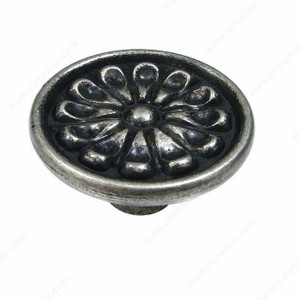 Traditional Metal Knob - 9614, Finish Natural Iron PRO-PACK 2 Traditional Metal Knob - 9614, Finish Natural Iron PRO-PACK 2