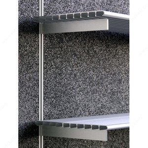 Rakks Shelf Support Brackets, Length 10 in, Safe Working Load 75 lb, Rakks Style Shelf Support Brackets - 10", Useable Length 9 1/4 in Rakks Shelf Support Brackets, Length 10 in, Safe Working Load 75 lb, Rakks Style Shelf Support Brackets - 10", Useable Length 9 1/4 in
