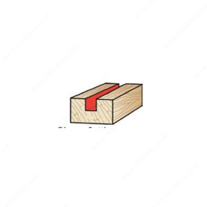 Straight Bit - Two Flutes, Plunge Cutting, Cutting Diameter 1/4 in, Shank Diameter 1/4 in, Material Carbide Tipped, Cutting Length 3/4 in Straight Bit - Two Flutes, Plunge Cutting, Cutting Diameter 1/4 in, Shank Diameter 1/4 in, Material Carbide Tipped, Cutting Length 3/4 in