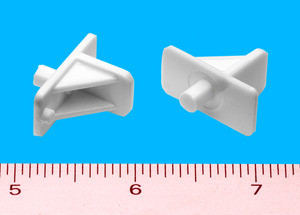 Shelf Support 1/4" - 5mm peg, White, Pkg of 100