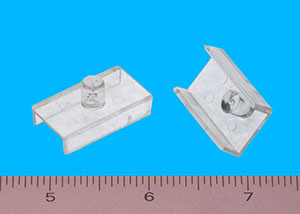 Vertical Divider Clip Clear 1/2" with 1/4" peg, Pkg of 500 Vertical Divider Clip Clear 1/2" with 1/4" peg, Pkg of 500