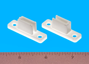 File Folder Bar Clip White, Pkg of 8