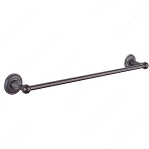 Towel Bar - Champagne Series, Finish Rust, Center to Center 30 in, Length - Overall Dimensions 32 1/4 in Towel Bar - Champagne Series, Finish Rust, Center to Center 30 in, Length - Overall Dimensions 32 1/4 in
